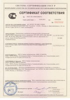 Сертификат комплектные устройства